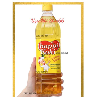 [Combo 2 chai] Dầu ăn Happy Koki 1L