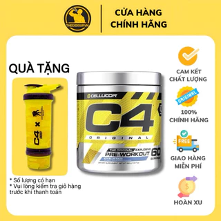 Pre-workout C4 Orginal (60 lần dùng) tăng sức mạnh + tăng cơ chính hãng Cellucor C4