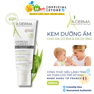 Kem Dưỡng A-DERMA Exomega Allergo Emollient Cream Chuyên Biệt Cho Da Cơ Địa và Dị Ứng