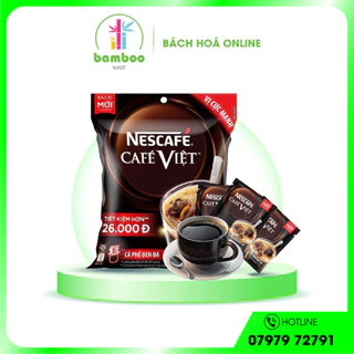 [Nescafe] Combo 3 Bịch Cà Phê Đen Hoà Tan Café Việt - 35 gói/bịch