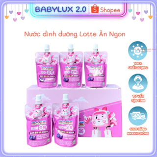 Nước Dinh Dưỡng LOTTE ĂN NGON, Giúp Bé Ăn Ngon Miệng, Nâng Cao Đề Kháng, Cân Bằng Hệ Tiêu Hóa, Giảm Táo Bón, Tiêu Chảy