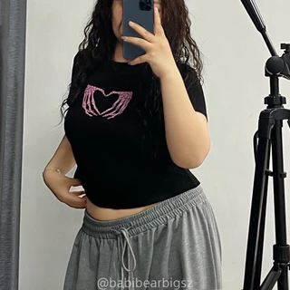 [BABIBEARBIGSZ] ÁO BABYTEE HEART BIGSIZE 60-90KG