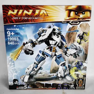 Đồ chơi lắp ráp le,go ninja,go - Robot Zan's Titan Mech Battle - 19003 71738 + 840 chi tiết