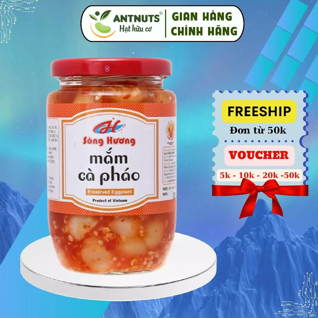 Mắm Cà Pháo siêu giòn Sông Hương Foods Hũ 390g- Đặc sản xứ Huế