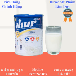 Sữa tăng chiều cao HIUP chính hãng 650g sữa bột cho trẻ từ 2 - 15 tuổi với công nghệ từ Hoa Kỳ