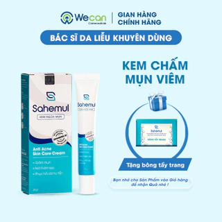 Kem Chấm Mụn Sahemul Giảm Mụn Viêm, Mụn Bọc, Mụn Mủ, Mụn Trứng Cá Hiệu Quả Nhanh 20gr