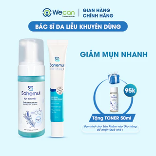 [COMBO HỖ TRỢ GIẢM MỤN NHANH SAHEMUL] Kem Chấm Mụn Viêm 20gr & Bọt Rửa Mặt Sạch Sâu, Ngừa Mụn 150ml