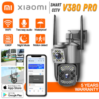 Camera Wifi IP, Camera Chống Trộm V380 PRO DUAL LENS Full HD 1080p Có Hồng Ngoại Đàm Thoại 2 Chiều Giám Sát Ngày Đêm