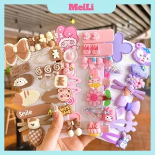 Combo 14 kẹp tóc hình thú  - Set kẹp,Cặp,Cột tóc 14 món cho bé gái hình hoạt hình cute xinh xắn hot. (TUYỂN SÍ)