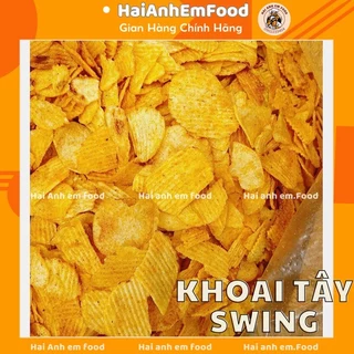 500G Bim Bim Khoai Tây Swing, Ostar Vỡ Cánh Ngon Giòn Đậm Đà, Snack Khoai Tây Cân