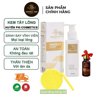 COMBO Kem tẩy lông Huyền Phi + Serum triệt, tẩy lông tay, chân, nách, vùng kín, an toàn mọi loại da 140ml