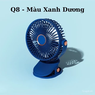 Quạt mini để bàn siêu bền, quạt tích điện F06 10 giờ liên tục, Sạc Type C + Có đèn