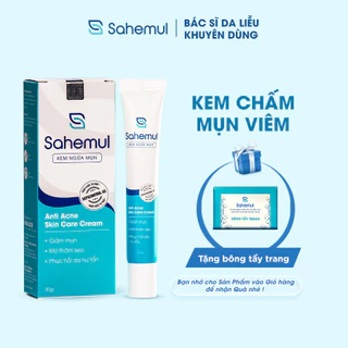 Kem Chấm Mụn Sahemul Giảm Mụn Viêm, Mụn Bọc, Mụn Mủ, Mụn Trứng Cá Hiệu Quả Nhanh 20gr