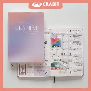 Sổ Tay A5 Ghi Chép Bullet Journal 130gsm Ruột Kẻ Ngang Grid Dotgrid Crabit