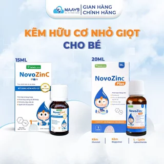 Kẽm hữu cơ cho bé Novocare NovoZinC drops - plus giúp ăn ngon, giảm biếng ăn,tiêu chảy,tăng đề kháng