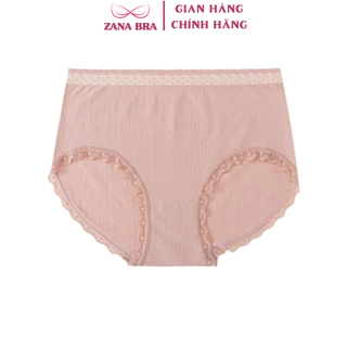 Quần Lót Nữ Cotton, Quần Chip Nữ Cạp vừa Viền Ren ZANA BRA L13