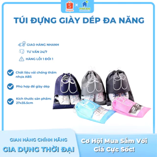 Túi Đựng Giày Dép Du Lịch Đa Năng, Miệng Dây Rút Tiện Lợi, Nhiều Màu Huyna Mart TD39