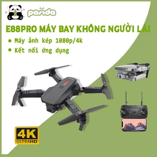 Máy bay không người lái E88 pro, Drone camera trang bị camera kép 4k, Flycam Fpv, chống ngã, bốn trục thăng bằng