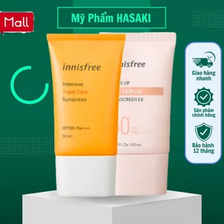 Kem chống nắng innisfree Intensive Triple Care Sunscreen SPF50+ chính hãng lâu trôi làm sáng da, kiềm dầu 50ml JP 4.0