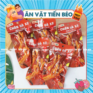 Chân gà cay X2 Anna Lala chân đôi 60g - đồ ăn vặt chân gà cay ủ vị tứ xuyên tương thơm ăn liền