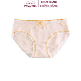 Quần Lót Nữ Cao Cấp, Quần Lót Cotton Viền Màu, Cạp Vừa ZANA BRA L399