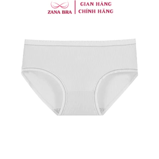 Quần lót nữ cotton gân viền ren mềm mịn - Quần lót cotton cạp vừa đáy may ZANABRA L1818