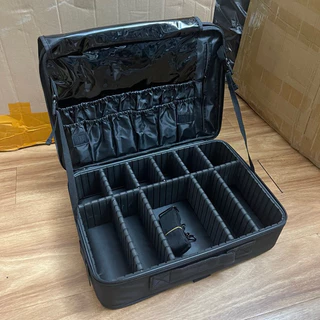 Cốp Vải Laptop đựng đồ trang điểm Size Lớn 41*29*14cm có quai đeo như Balô gồm 2 ngăn đựng được cả đồ làm tóc