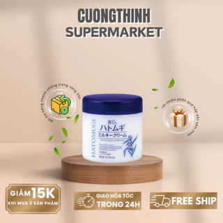 Kem dưỡng da Hatomugi Moisturizing Conditioning The Milky Cream 300g