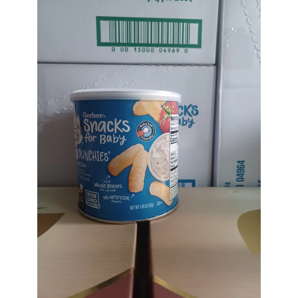 Bánh ăn dặm Nestle Gerber hộp giấy 48g - Lon & hũ nhựa 42g