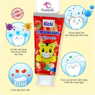 Kem Đánh Răng KiChi Cho Bé Nuốt Được 60gr