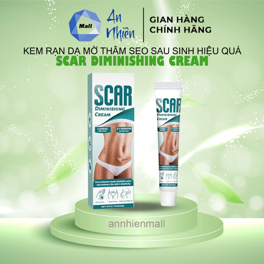 Kem Mờ Rạn Da Scar Diminishing Cream - Kem Dưỡng Ẩm Giảm Vết Rạn Da Mờ Sẹo Giúp Da Tăng Sự Đàn Hồi Da