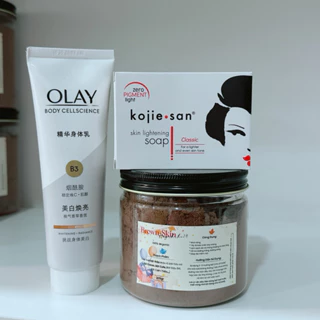 COMBO SOAP + BỘT BROWNSKIN + KEM DƯỠNG OLAY