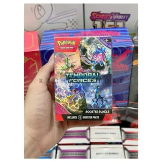 [BILL US] Hộp Thẻ Bài Pokemon TCG: Scarlet & Violet-Temporal Forces Booster Bundle (6 gói) Chính Hãng