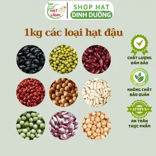 1kg các loại hạt đậu: đậu xanh, đậu đỏ, đậu đen, đậu nành, đậu lăng đỏ... - Tiệm hạt lành