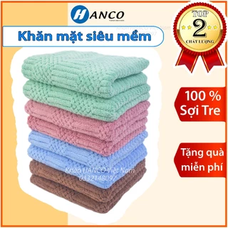 Khăn Mặt Siêu Mềm - 100% Sợi Tre Cao Cấp Bông Dày - Siêu Thấm Hút - Không Đổ Lông - Gia Đình Khách Sạn Spa - MI30