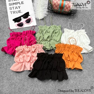 Áo Croptop Hai Dây Cực Yêu Cho Bé Gái áo croptop Tulalove