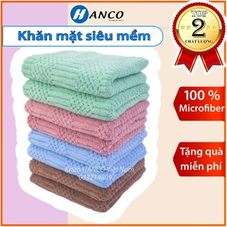 Khăn Mặt Siêu Mềm - Kích Thước 30x50cm - Sợi Microfiber Cao Cấp - Siêu Thấm Nước - Không Phai Màu - Chính Hãng - Mi30