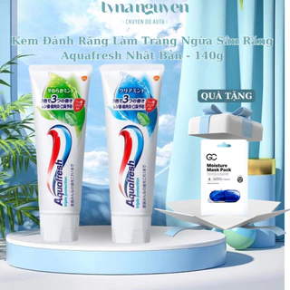 Kem Đánh Răng  Làm Trắng Ngừa Sâu Răng Aquafresh Nhật Bản - 140g