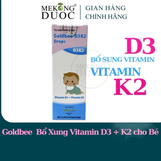 Goldbee D3K2 Drops bổ xung vitamin d3 vitamin k2 30ml