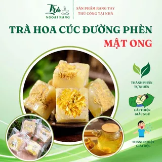 [5 VIÊN] Trà hoa cúc đường phèn mật ong thanh nhiệt, ngủ ngon