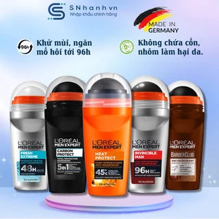 [CÓ CHE TÊN] Lăn khử mùi kháng khuẩn L'oreal Men Expert Đức 50ml