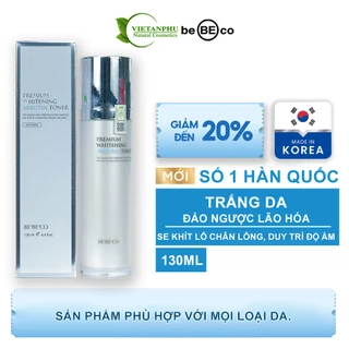 Nước hoa hồng dưỡng trắng da BEBECO Premium Whitening Arbutin Toner