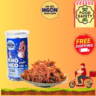 Khô heo cháy tỏi Măm Măm hộp 250g Đồ ăn vặt siêu ngon - Món ngon mỗi ngày