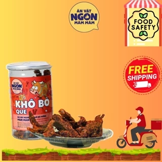 Khô bò que Măm Măm hộp 200g Đồ ăn vặt siêu ngon - Món ngon mỗi ngày