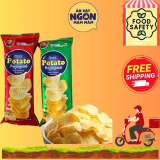 Snack potato khoai tây lát vela bim bim ăn vặt cổng trường ngon giòn đậm vị