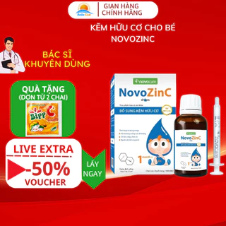 kẽm hữu cơ cho bé và mẹ Novozinc 15ml giúp bé ăn ngon tăng cường tiêu hóa không chát dễ dùng