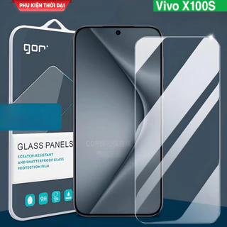 Cường lực Gor Vivo X100S trong suốt trơn mượt chất kính đẹp tặng keo mép