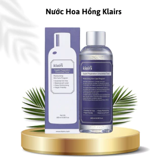 Nước Hoa Hồng Không mùi- Làm Mềm Da Klairs Supple Preparation Unscented Toner 180ml