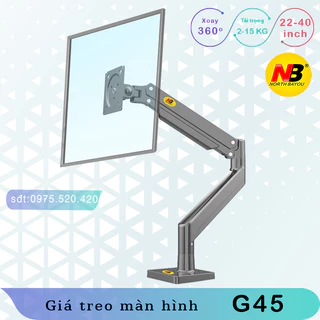 G45 F80 Giá Treo Màn hình máy tính/ Tay treo màn hình/ Xoay 360 độ [Màn Hình 22" - 40"] - Bản nâng cấp của F80