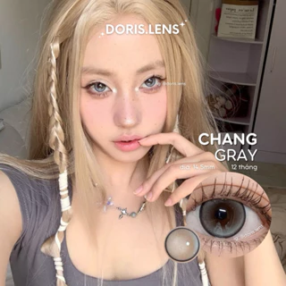 Kính Áp Tròng DORIS.LENS - CHANG GRAY Giãn To 14.5mm Lens Mắt Xám Sáng Viền Mỏng 0 Đến 6 Độ Lệch Độ